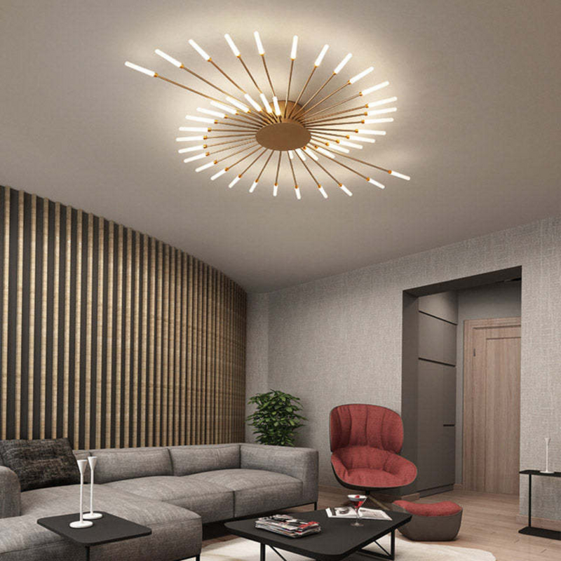 Modern Ceiling Lamp with Multiple Light Arms for Powerful and Stylish Illumination
