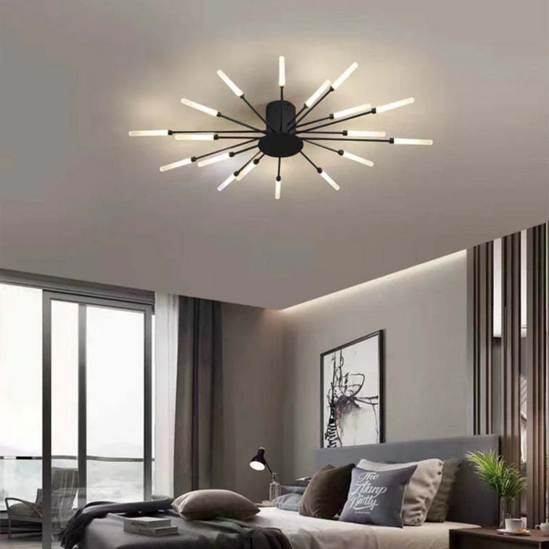 Modern Ceiling Lamp with Multiple Light Arms for Powerful and Stylish Illumination