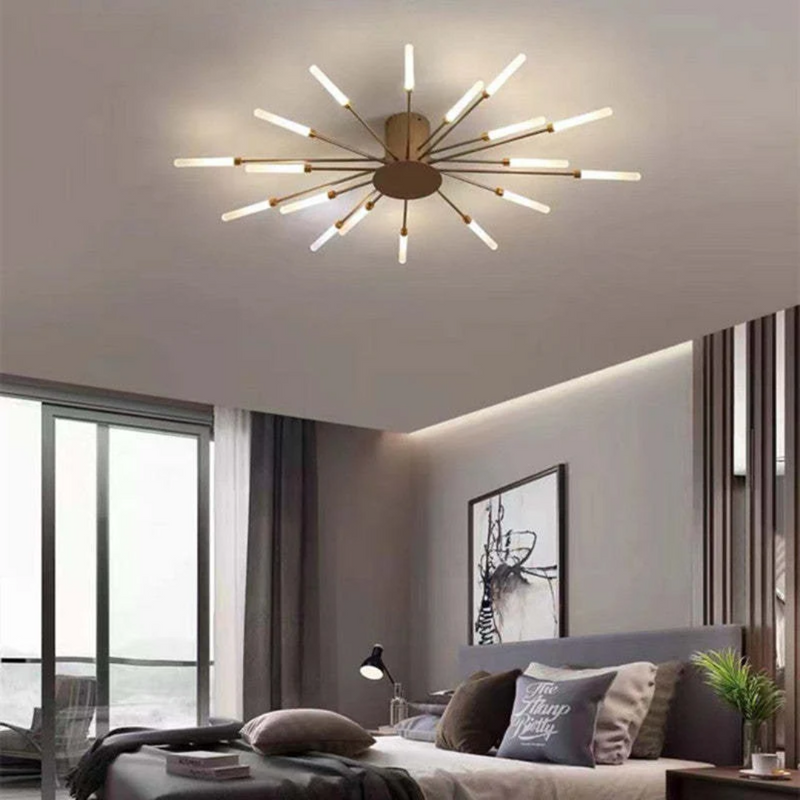 Modern Ceiling Lamp with Multiple Light Arms for Powerful and Stylish Illumination