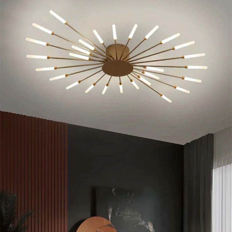 Modern Ceiling Lamp with Multiple Light Arms for Powerful and Stylish Illumination