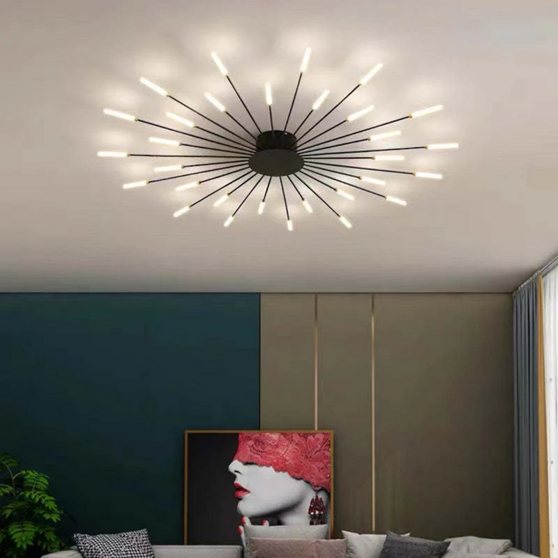 Modern Ceiling Lamp with Multiple Light Arms for Powerful and Stylish Illumination