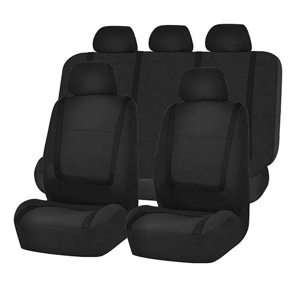 Car Seat Cover Set with Washable Polyester Seat and Headrest Covers