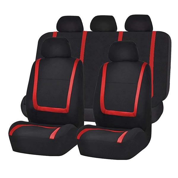 Car Seat Cover Set with Washable Polyester Seat and Headrest Covers