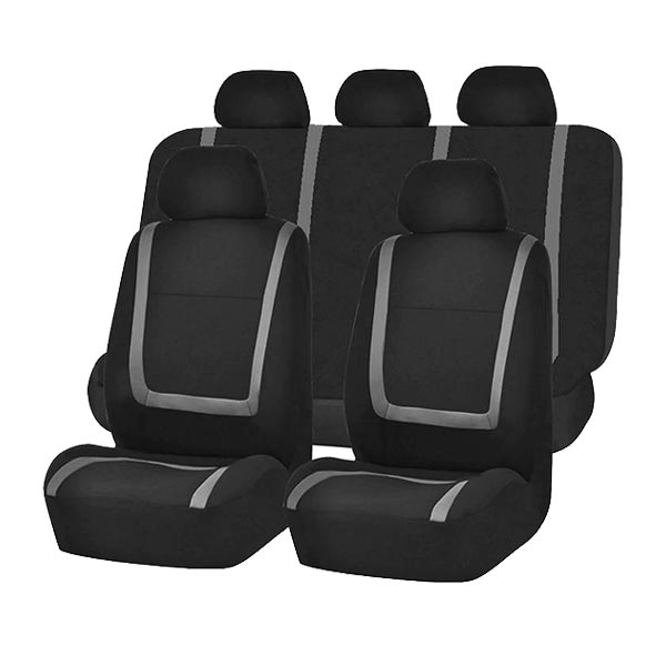 Car Seat Cover Set with Washable Polyester Seat and Headrest Covers