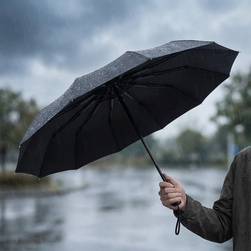 Automatic Reverse Folding Umbrella with Ten-Rib Frame for Rainy Days