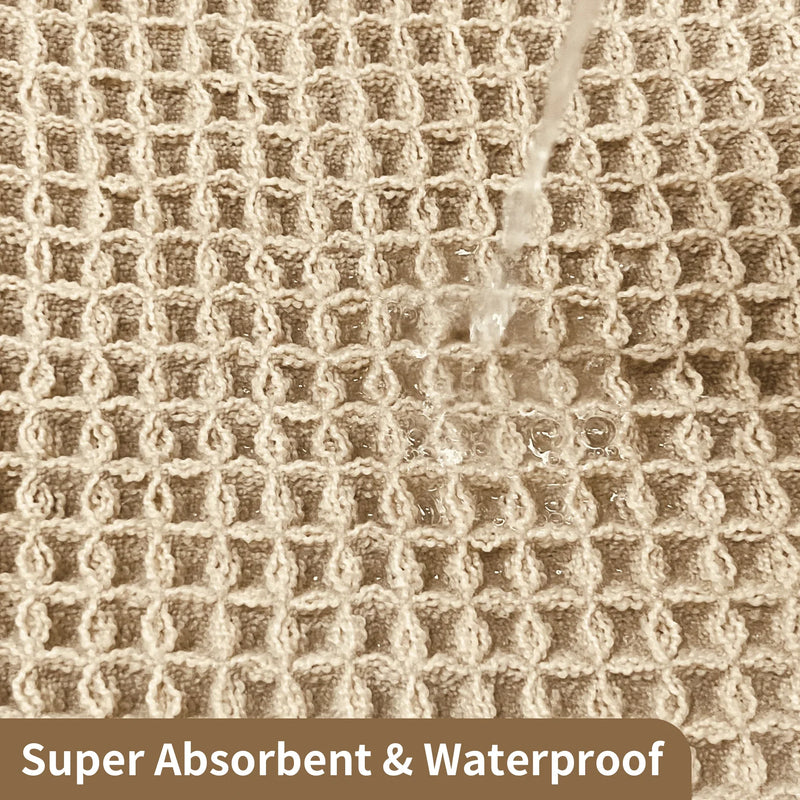 Waffle Bath Mat with Absorbent Microfibre and Non-Slip Backing