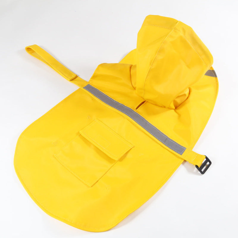 Raincoat for Dogs with Reflective Strip and Waterproof Design