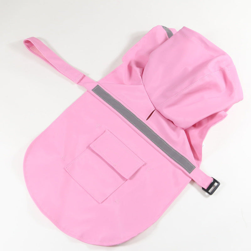 Raincoat for Dogs with Reflective Strip and Waterproof Design
