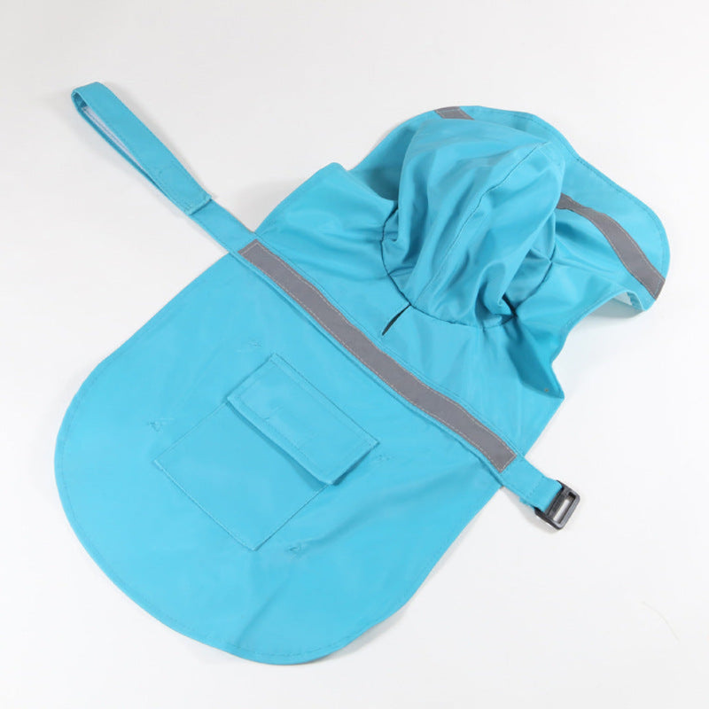 Raincoat for Dogs with Reflective Strip and Waterproof Design