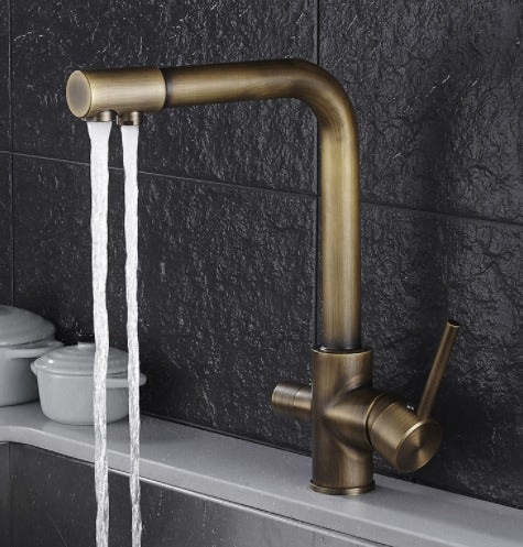 Stainless Steel Kitchen Tap with Filtered Water Outlet