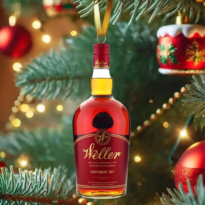 Whiskey-Inspired Advent Calendar with 24 Mini Bottle Ornaments