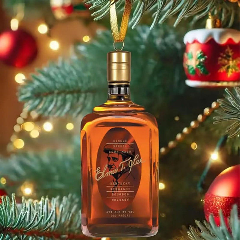 Whiskey-Inspired Advent Calendar with 24 Mini Bottle Ornaments