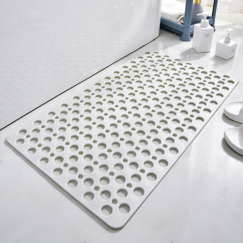 Anti-Slip Shower Mat with Suction Cups and Water Drainage for Bathroom Safety