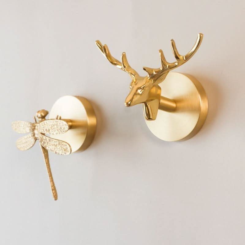 Decorative Brass Bird Wall Hook with Sculptural Design