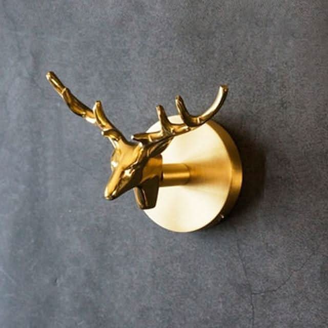 Decorative Brass Bird Wall Hook with Sculptural Design