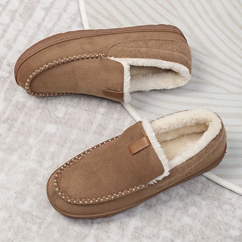 TERRAWOOL – Mocassins chauds pour hommes en laine synthétique