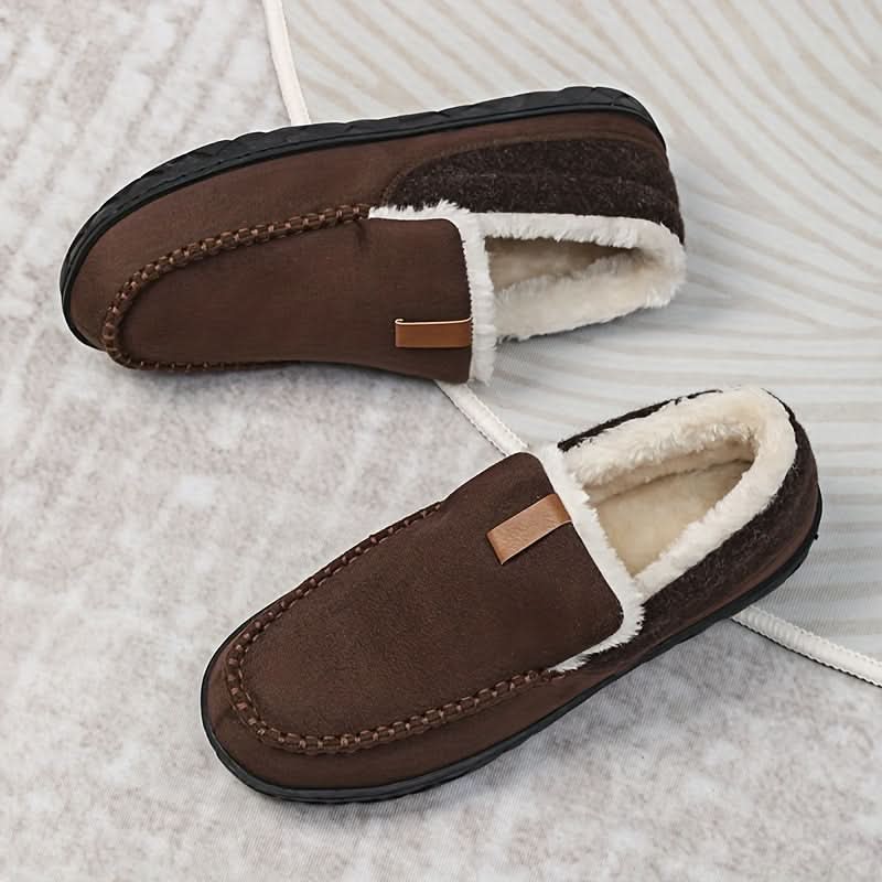 TERRAWOOL – Mocassins chauds pour hommes en laine synthétique