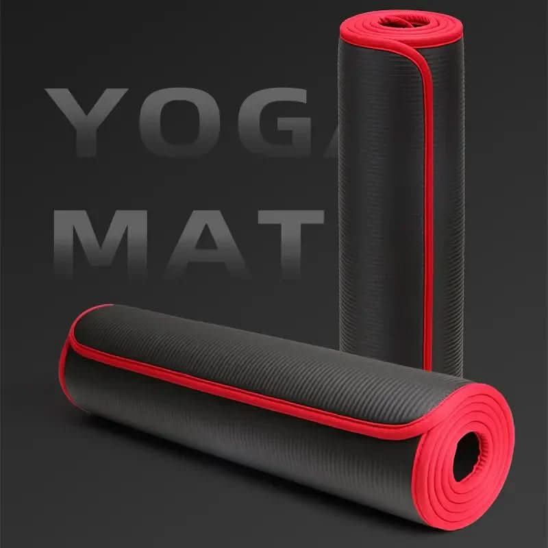 Extra Thick Yoga Mat with Anti-Slip Ribbed Structure for Yoga and Fitness