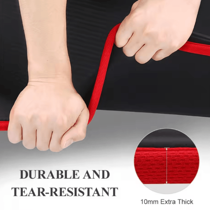 Extra Thick Yoga Mat with Anti-Slip Ribbed Structure for Yoga and Fitness