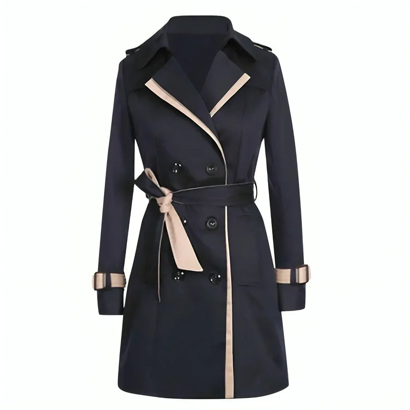 Classic Trench Coat for Women with Belt – Timeless and Elegant