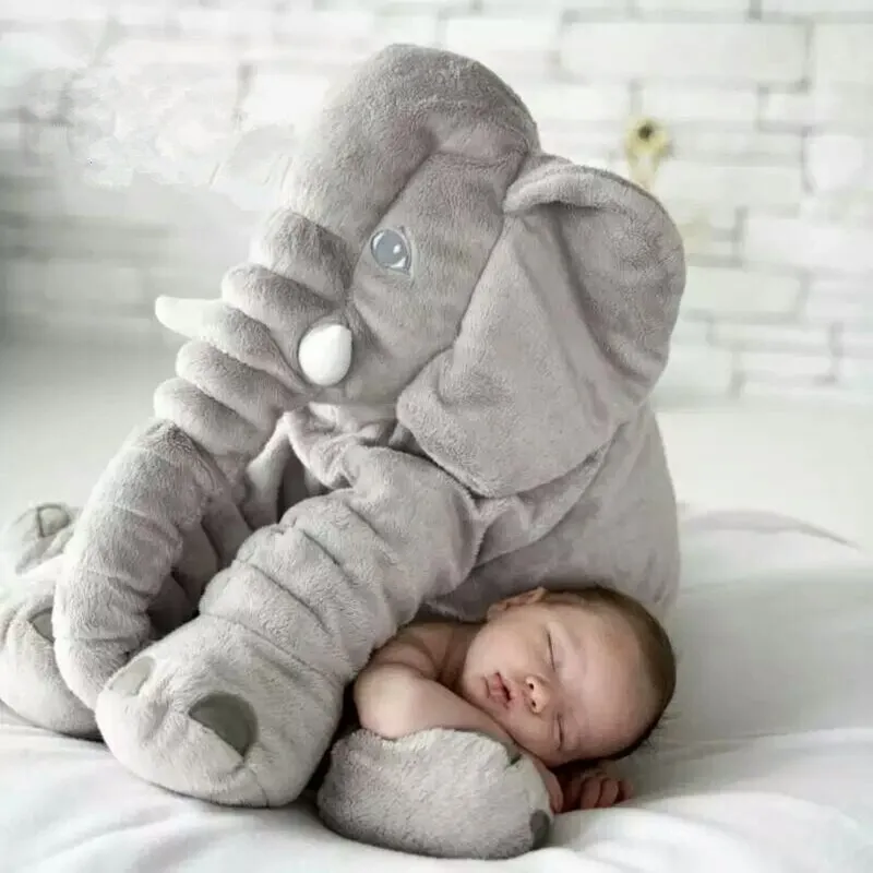 Elephant Cuddle Baby Pillow – Soft, Cuddly, and Comfortable
