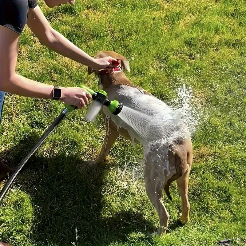 Dog Shower and Hose Attachment 8 in 1 - Washing, Spraying, Cleaning