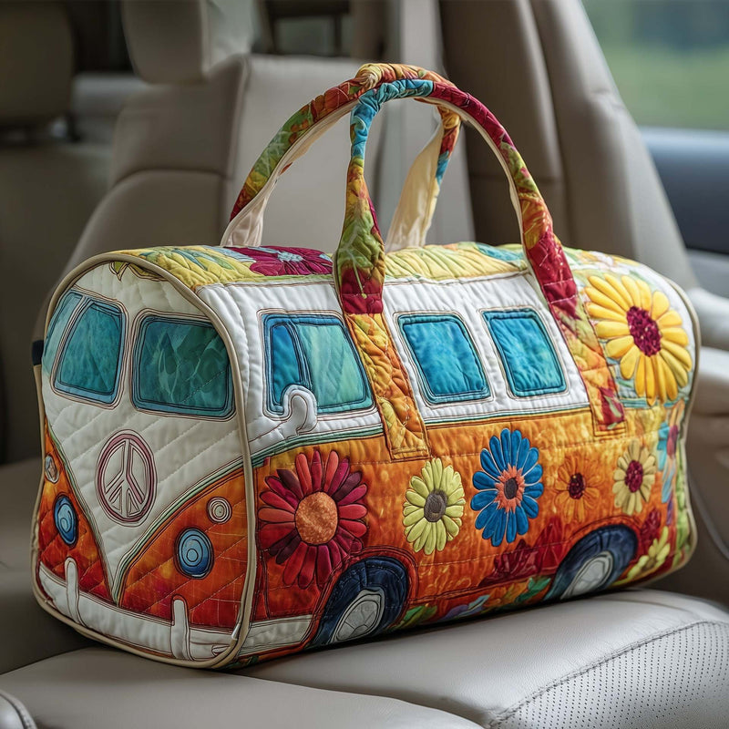 Colourful Boho Patchwork Travel Duffel Bag