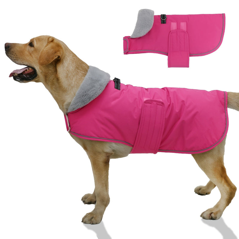 Dog coat with warm lining for various dog breeds for winter use