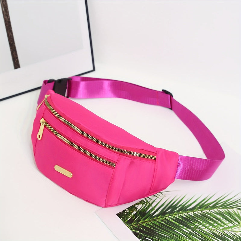 Lightweight Bum Bag for Women with Multiple Zipper Pockets and Adjustable Strap