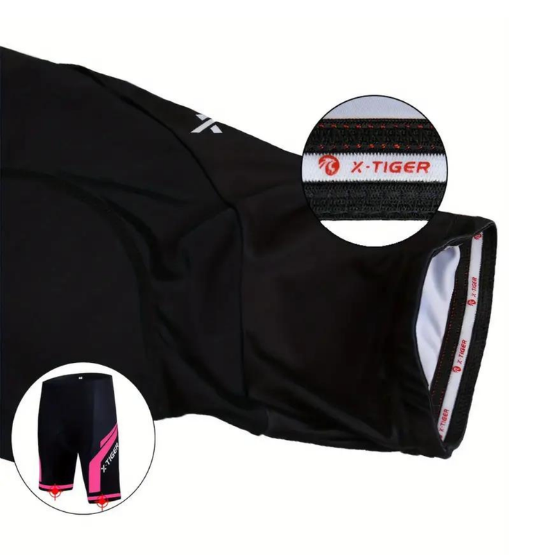 Comfortable Women's Cycling Shorts with Breathable Stretch Material and Soft Padding