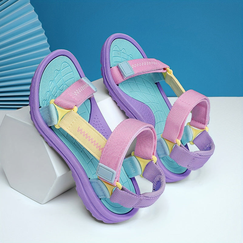 Comfortable Girls' Sandals for Kids with Adjustable Straps and Lightweight Sole