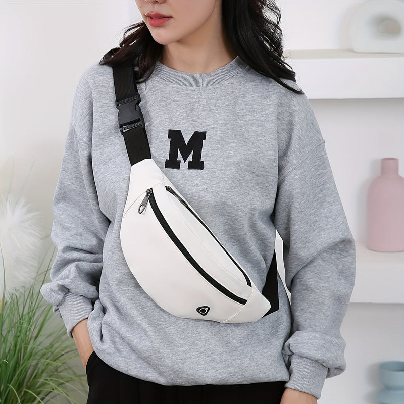 Sporty Bum Bag for Women with Multiple Pockets and Adjustable Strap