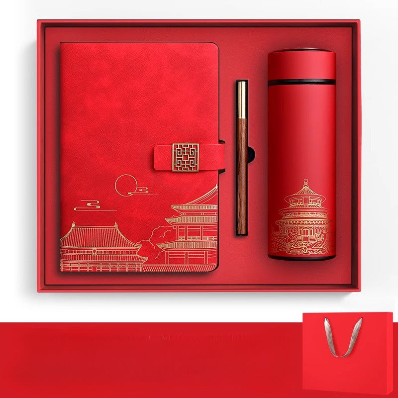 Exclusive Gift Set Forbidden City – Notebook, Thermos Bottle, and Pen in Luxury Box