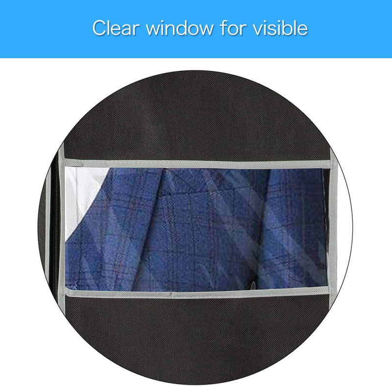 Breathable Garment Storage Bags with Clear Window for Suits and Dresses