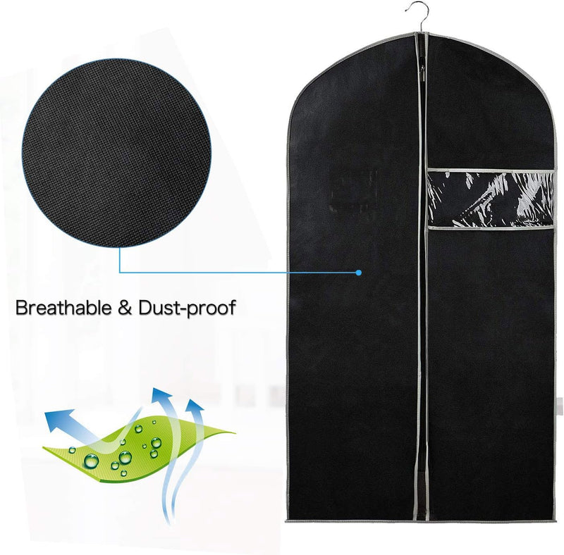 Breathable Garment Storage Bags with Clear Window for Suits and Dresses