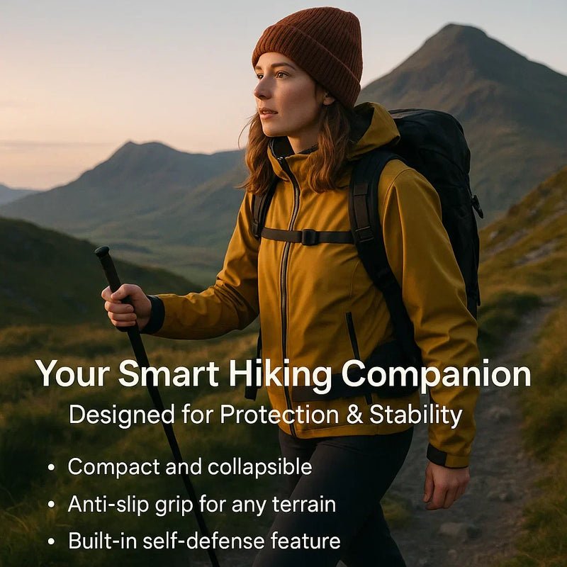 Telescopic Walking Pole with Anti-Slip Grip