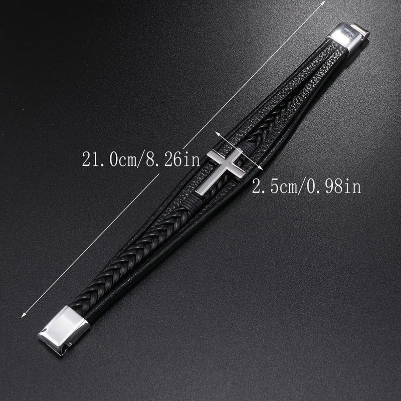Spiritual Leather Bracelet - For the Modern Man