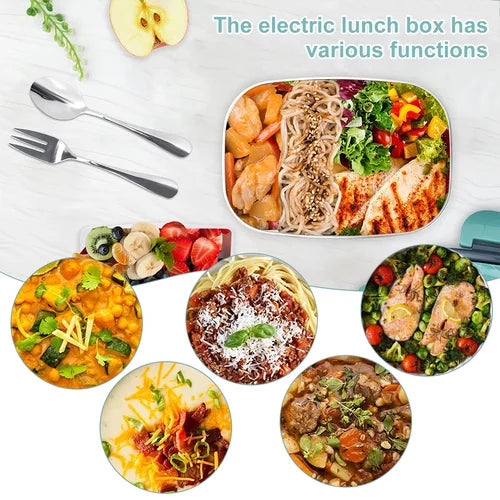 Portable Electric Heated Lunch Box for Home and Car