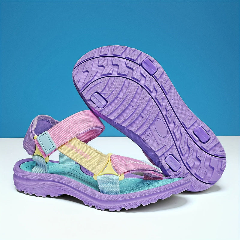 Comfortable Girls' Sandals for Kids with Adjustable Straps and Lightweight Sole