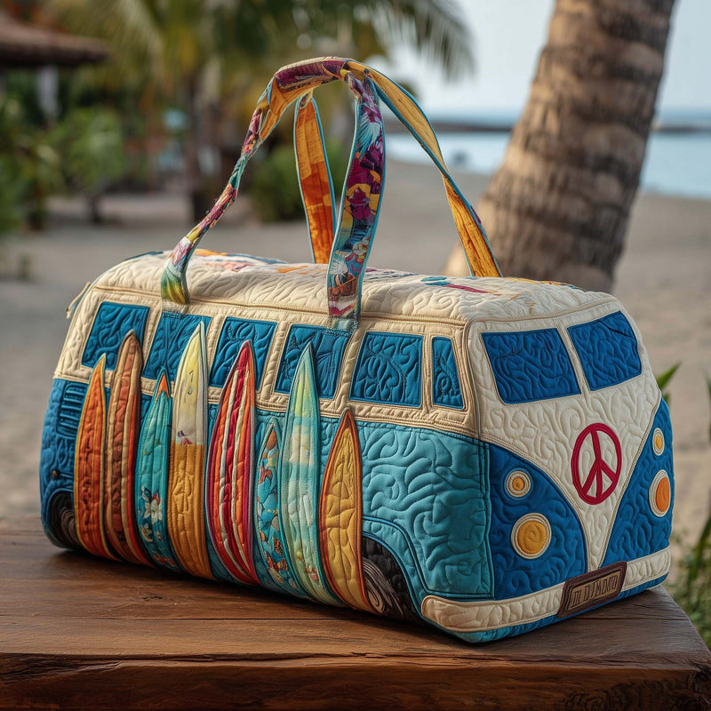 Colourful Boho Patchwork Travel Duffel Bag