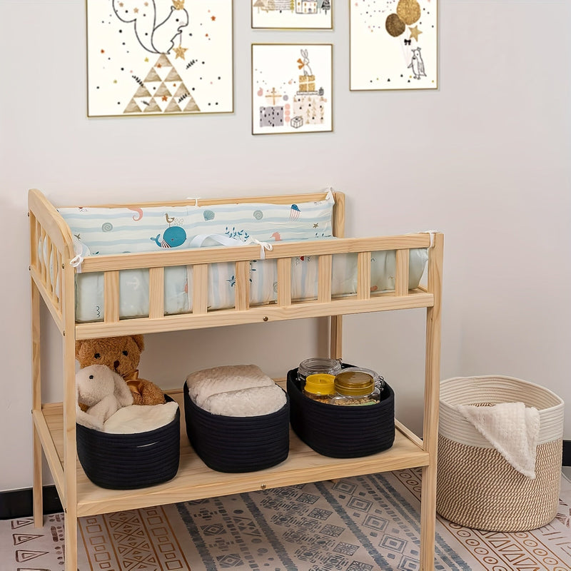 Modern Woven Storage Basket for Wardrobe and Desk – Compact and Stylish Design