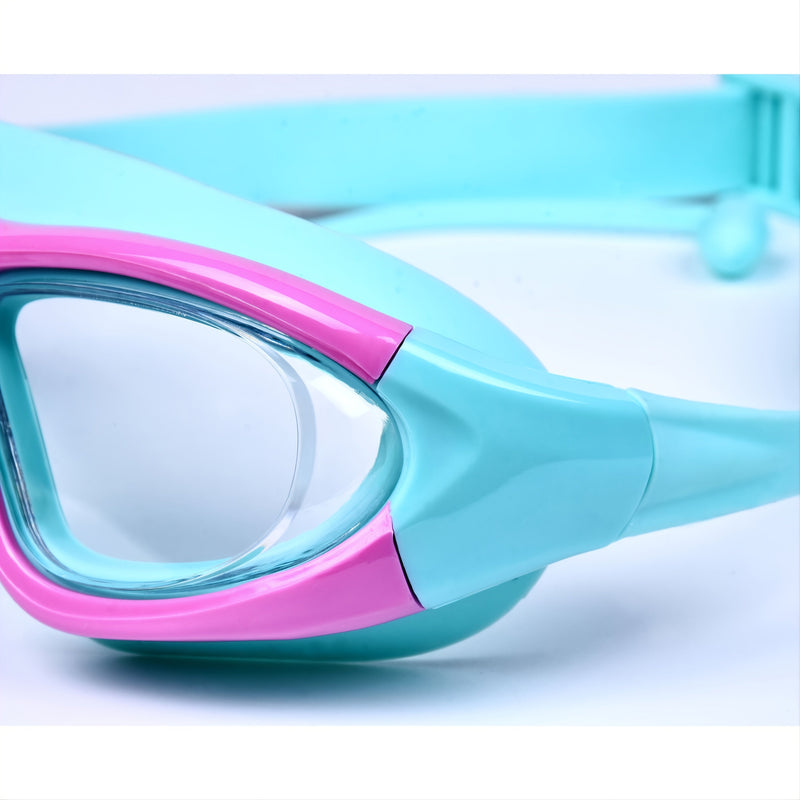 Kids Swim Goggles with Large Frame – Comfortable & Anti-Fog for Swimming Fun