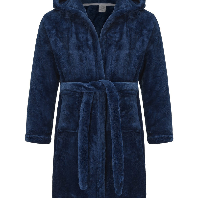 Children's Bathrobe with Hood – Soft Fleece Bathrobe for Girls with Comfortable Fit