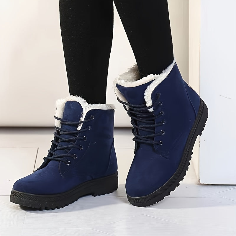 Women's Stylish Winter Ankle Boots - Keep Your Feet Warm and Comfortable