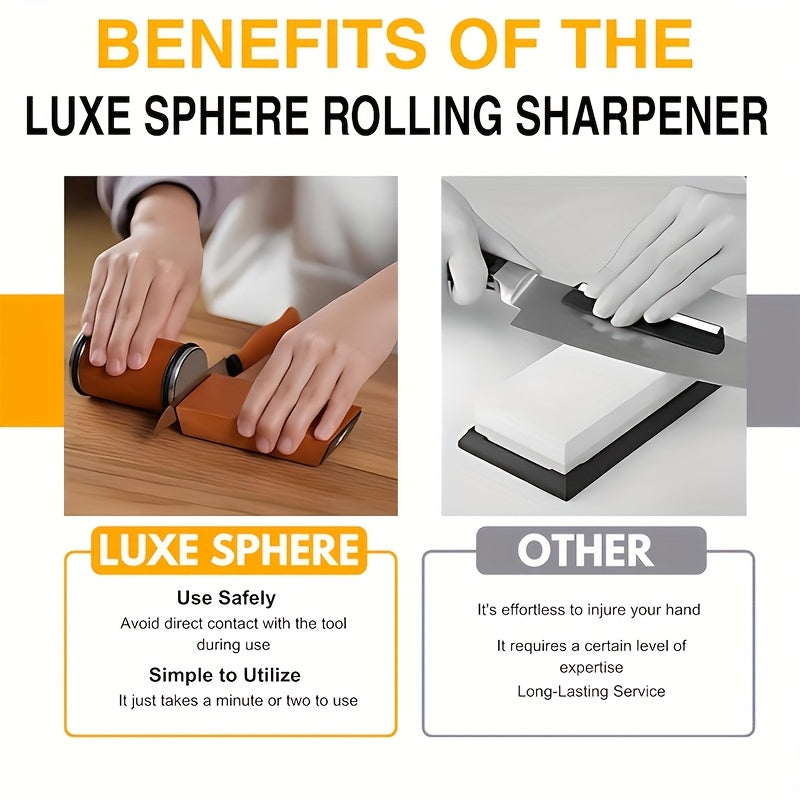 Magnetic Knife Sharpener with Diamond Coating for Kitchen Knives