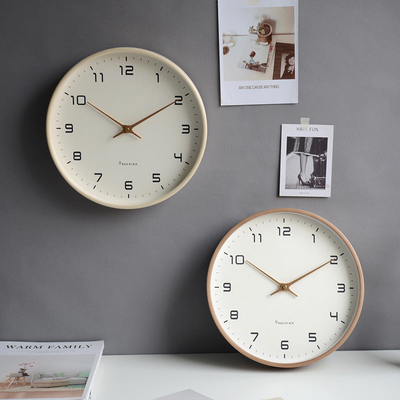 Minimalist Wall Clock with Wooden Frame – Stylish, Timeless and Clear