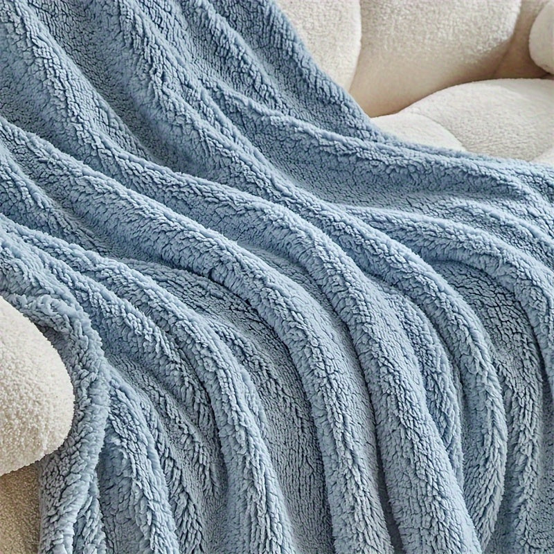 Ultra soft sherpa fleece blanket – Warm and comfortable for home