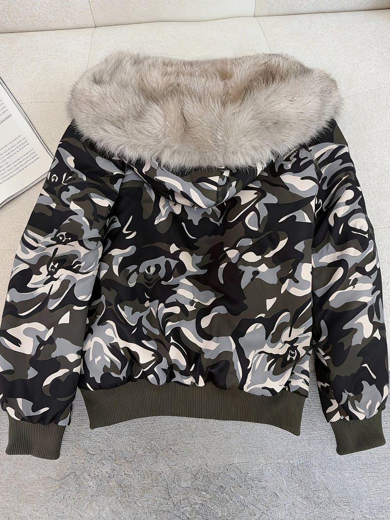 Ladies' Bomber Jacket with Faux Fur – Chic and Warm for Every Season