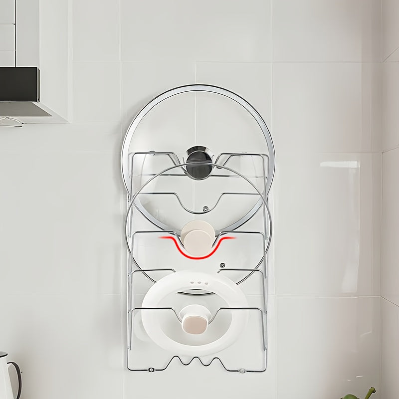 SteelOrganize Kitchen Lid Rack – Smart and Space-Saving Storage Solution