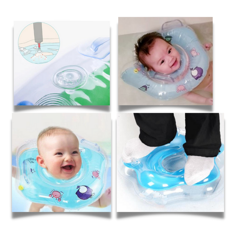 Baby Neck Float with Double Air Chambers and Safe Handle Design